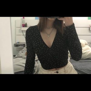 brandy melville wrap top